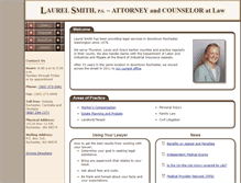 Tablet Screenshot of laurelsmithlaw.com